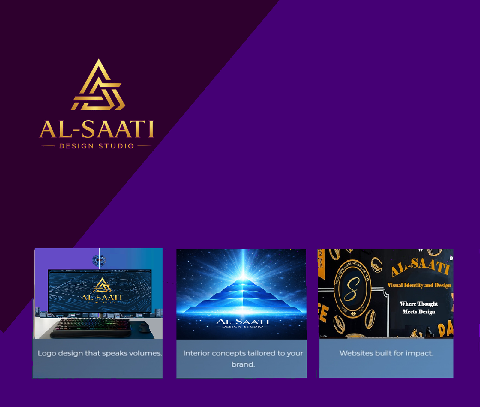 AL-SAATI Design Studio visual identity